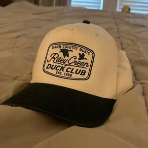 Riley Green Duck Club Trucker Hat - White and Dark Green